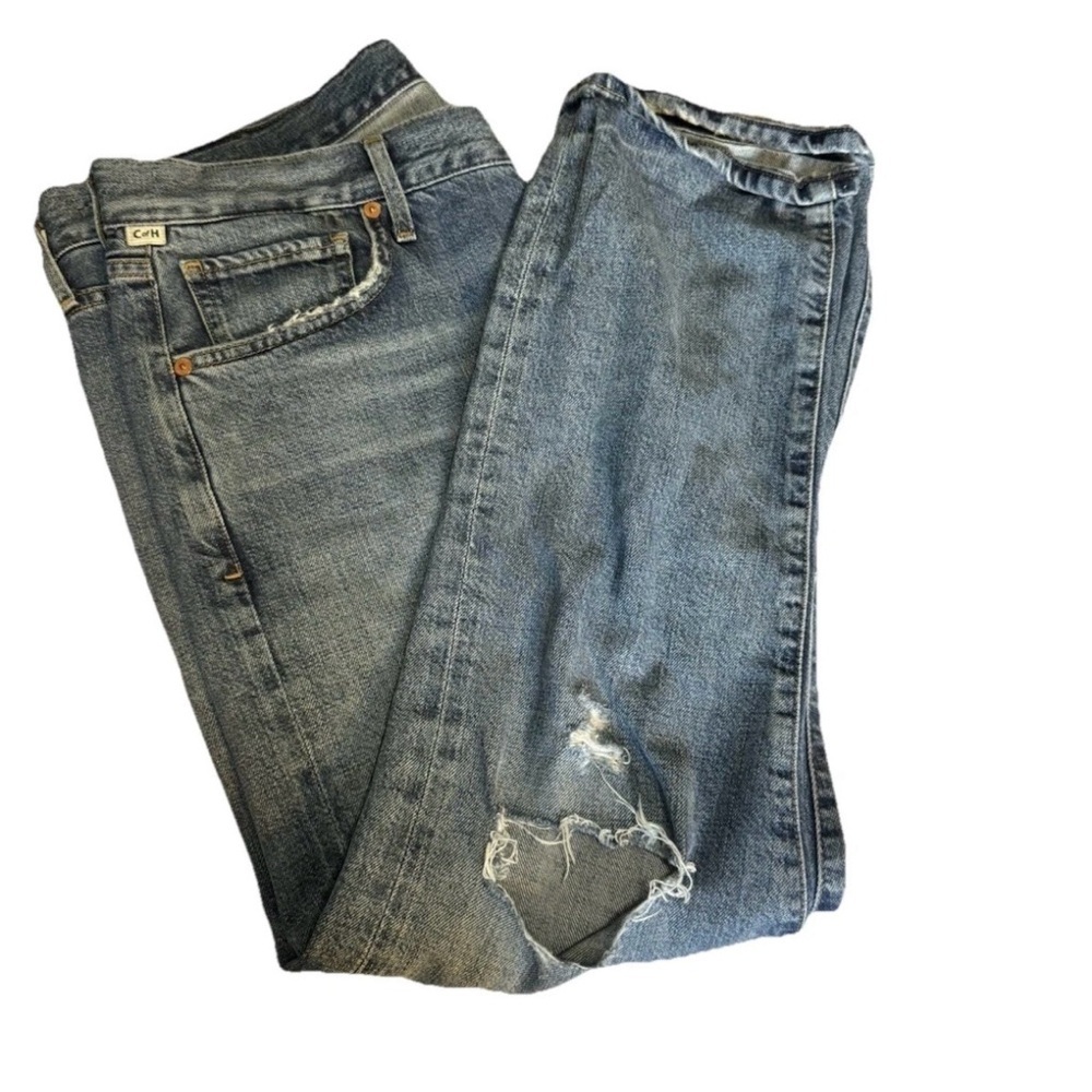 Citizens of Humanity Mid Rise Emerson Boyfriend Distressed Jeans Sz 29